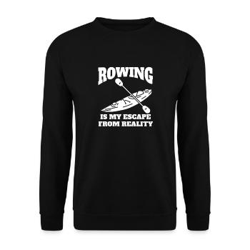 Rowing club Rowing team Rowing Rowing - Unisex Sweatshirt - black - Front - Alina (178cm) & Michal (187cm)