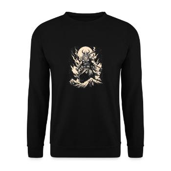 Wolf Warrior Combattants féroces avec une force animale - Sweat-shirt Unisexe - noir - Devant - Alina (178cm) & Michal (187cm)