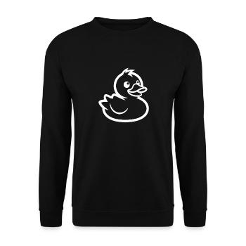 canard coloré - Sweat-shirt Unisexe - noir - Devant - Alina (178cm) & Michal (187cm)