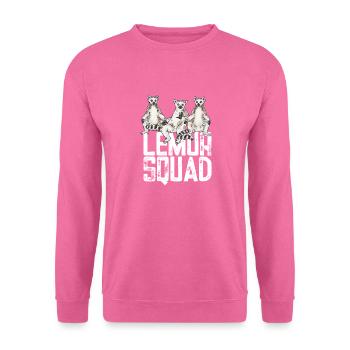 Lémurien à queue annelée - Sweat-shirt Unisexe - rose - Devant