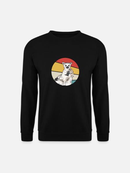 Lemur Catta Ring-tailed lemur - Unisex Sweatshirt - black