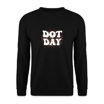 Alles Gute zum Internationalen Dot Day 2023 - Unisex Pullover - Schwarz - Vorne - Alina (178cm) & Michal (187cm)