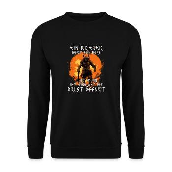 Schildwall Unüberwindbare Kämpfer Wikinger Krieger - Unisex Pullover - Schwarz - Vorne - Alina (178cm) & Michal (187cm)