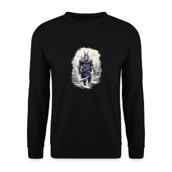 Viking Pride Wahalla Norse warrior tradition. - Unisex Sweatshirt - black - Front - Alina (178cm) & Michal (187cm)
