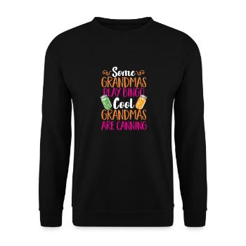 Mise en conserve, mise en conserve, mise en conserve, conservation des aliments - Sweat-shirt Unisexe - noir - Devant - Alina (178cm) & Michal (187cm)