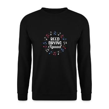 reed drying squad Design for a bassoon lover - Unisex Sweatshirt - black - Front - Alina (178cm) & Michal (187cm)