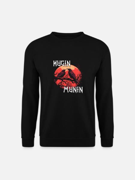 Blutrabe | Wikinger Odins Raben Wikinger - Unisex Pullover - Schwarz