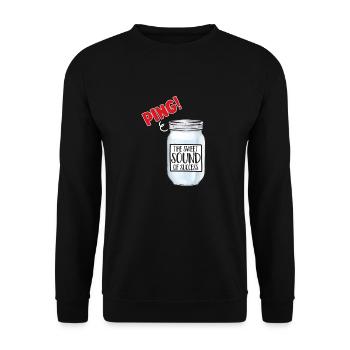 Mise en conserve, mise en conserve, mise en conserve, conservation des aliments - Sweat-shirt Unisexe - noir - Devant - Alina (178cm) & Michal (187cm)
