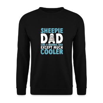 Old English Sheepdog Sheepie Bobtail - Unisex Sweatshirt - black - Front - Alina (178cm) & Michal (187cm)