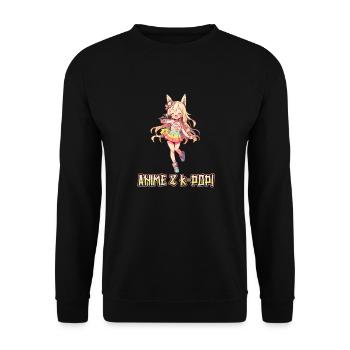 Anime et K-pop Musique pop coréenne Kpop - Sweat-shirt Unisexe - noir - Devant - Alina (178cm) & Michal (187cm)