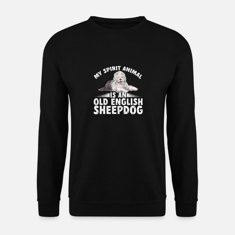 Old English Sheepdog Sheepie Bobtail - Unisex Sweatshirt - black