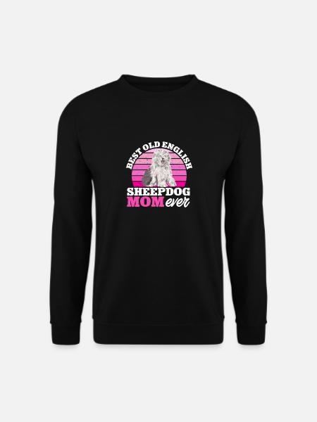Old English Sheepdog Sheepie Bobtail - Unisex Sweatshirt - black