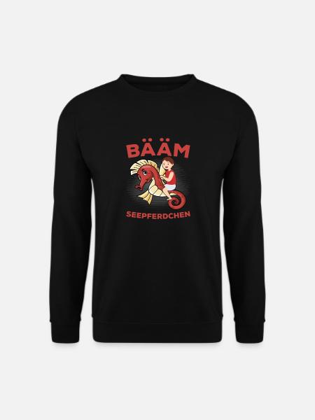 BÄÄM Seepferdchen Schwimmabzeichen - Unisex Pullover - Schwarz