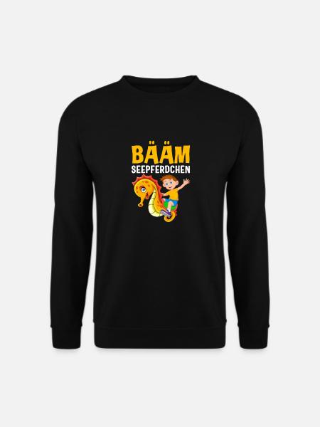 BÄÄM Seepferdchen - Unisex Pullover - Schwarz