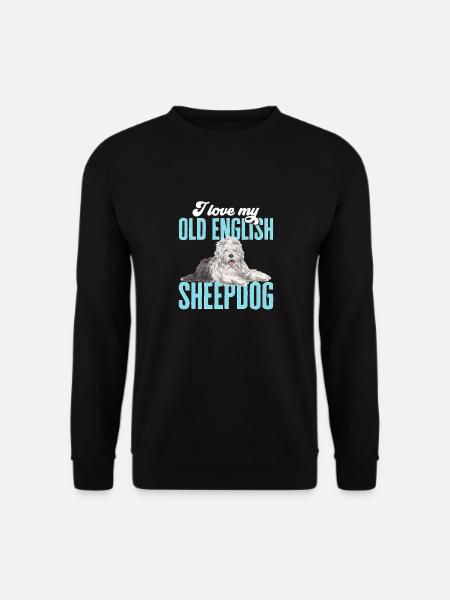 Old English Sheepdog Sheepie Bobtail - Unisex Sweatshirt - black