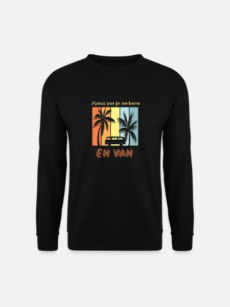 J'peux pas je me barre en van - Sweat-shirt Unisexe - noir