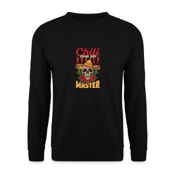 Chili Cook Off Master Cooking Mexican Sombrero - Unisex Sweatshirt - black - Front - Alina (178cm) & Michal (187cm)