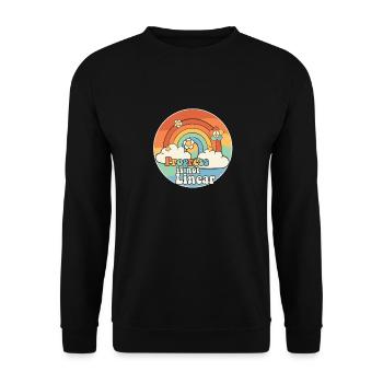 ABA Therapy Progress Is Not Linear - Unisex Sweatshirt - black - Front - Alina (178cm) & Michal (187cm)