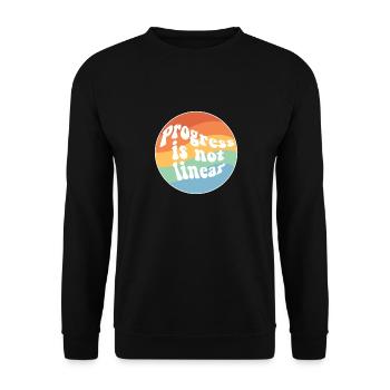 Progress Is Not Linear Paraprofessional Sped - Unisex Sweatshirt - black - Front - Alina (178cm) & Michal (187cm)
