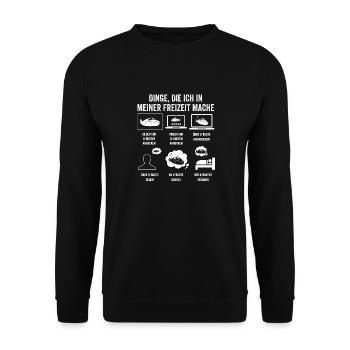 Tauchboot Unterseeboot Unterwasserboot U-Boot - Unisex Pullover - Schwarz - Vorne - Alina (178cm) & Michal (187cm)