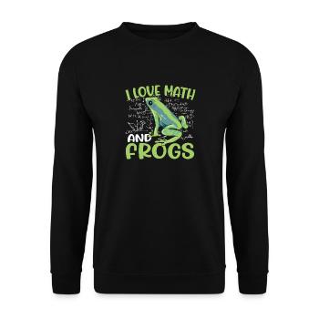 Herpétologiste amphibien École pour enfants J’aime les mathématiques et - Sweat-shirt Unisexe - noir - Devant - Alina (178cm) & Michal (187cm)