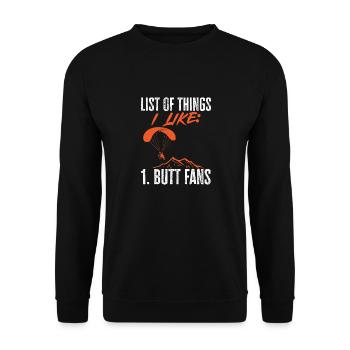 Paramoteur Parapente motorisé - Sweat-shirt Unisexe - noir - Devant - Alina (178cm) & Michal (187cm)