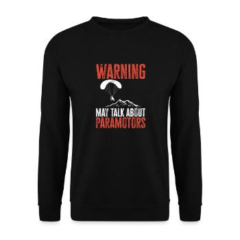 Paramoteur Parapente motorisé - Sweat-shirt Unisexe - noir - Devant - Alina (178cm) & Michal (187cm)