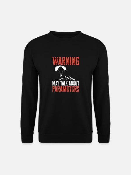 Paramotor Motorized paraglider - Unisex Sweatshirt - black