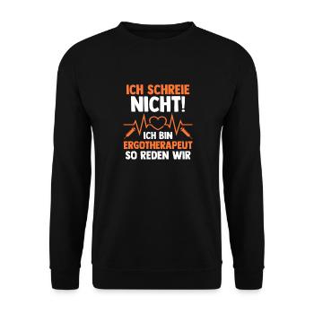 Ergotherapie Ergotherapeut - Unisex Pullover - Schwarz - Vorne - Alina (178cm) & Michal (187cm)