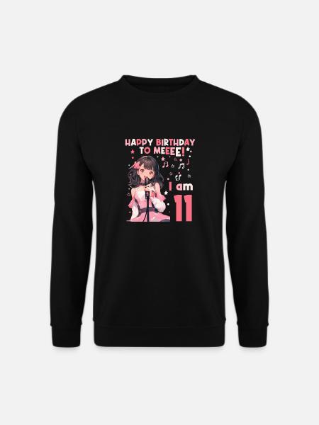 Anime Mandga K-Pop KPop Mädchen 11. Geburtstag - Unisex Pullover - Schwarz