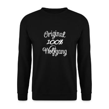 Original 100% Wolfgang - Unisex Pullover - Schwarz - Vorne - Alina (178cm) & Michal (187cm)