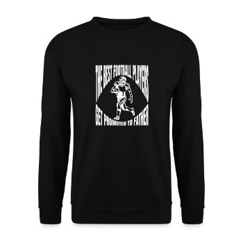 Joueurs de football américain Entraîneurs de football américain - Sweat-shirt Unisexe - noir - Devant - Alina (178cm) & Michal (187cm)
