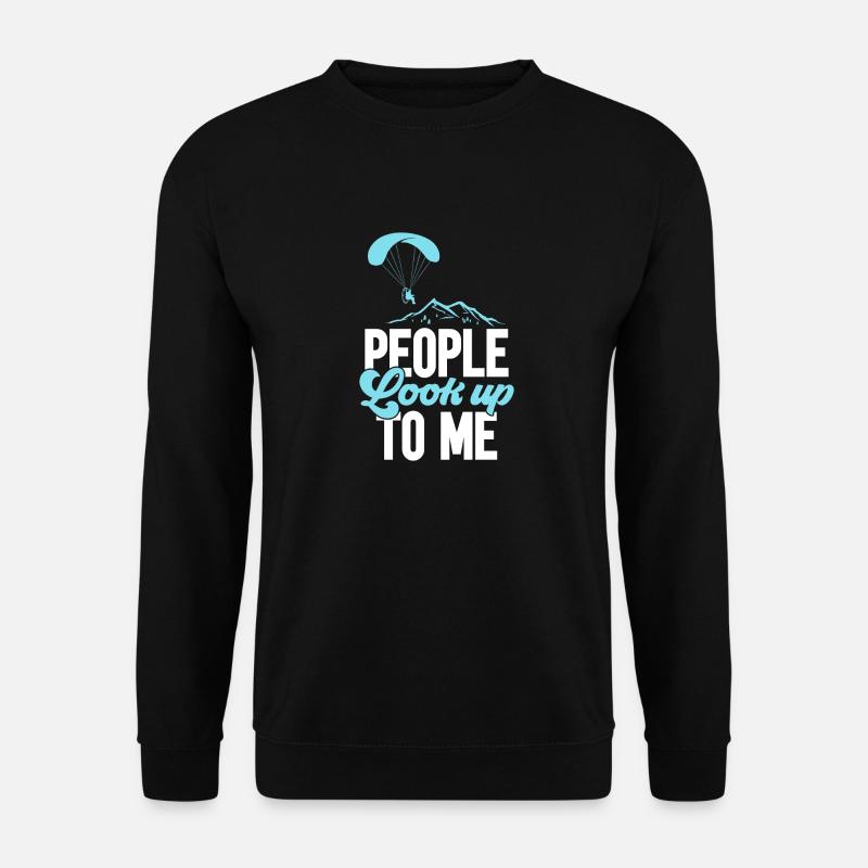 Paramotor Motorized paraglider - Unisex Sweatshirt - black