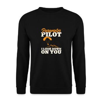 Paramoteur Parapente motorisé - Sweat-shirt Unisexe - noir - Devant - Alina (178cm) & Michal (187cm)