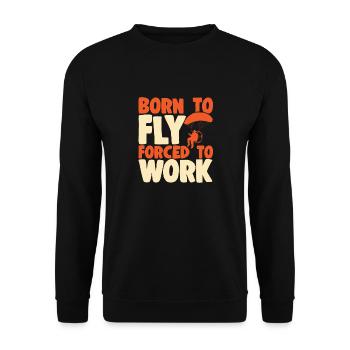 Paramoteur Parapente motorisé - Sweat-shirt Unisexe - noir - Devant - Alina (178cm) & Michal (187cm)