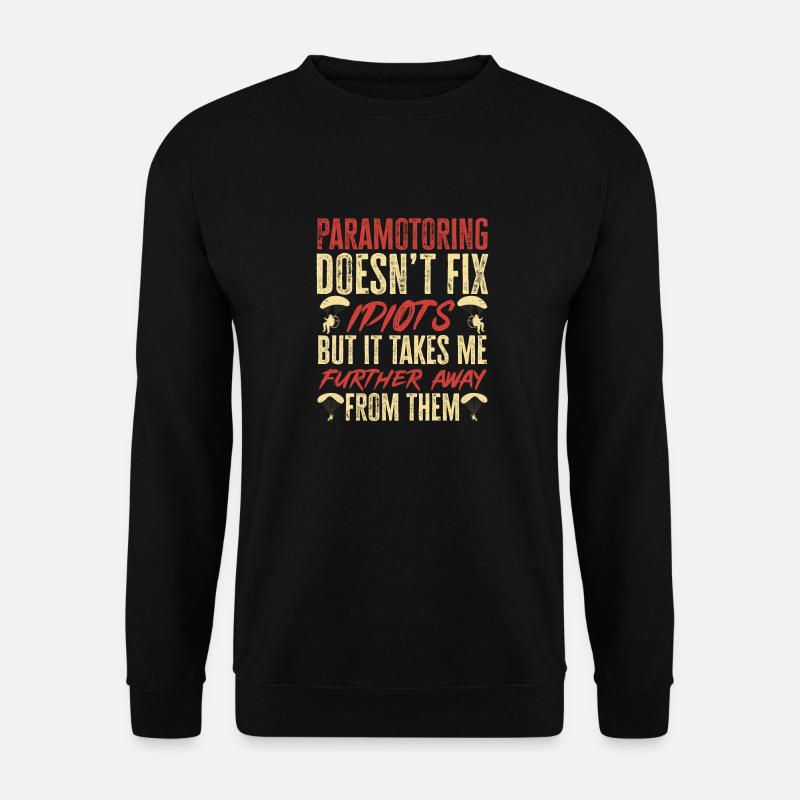 Paramoteur Parapente motorisé - Sweat-shirt Unisexe - noir
