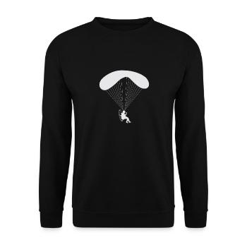 Paramoteur Parapente motorisé - Sweat-shirt Unisexe - noir - Devant - Alina (178cm) & Michal (187cm)