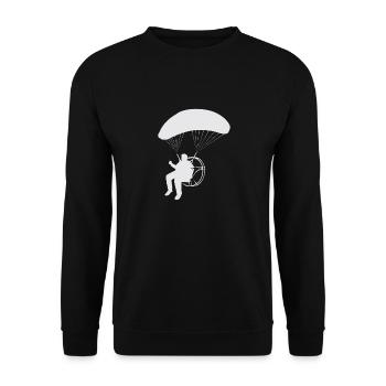 Paramoteur Parapente motorisé - Sweat-shirt Unisexe - noir - Devant - Alina (178cm) & Michal (187cm)
