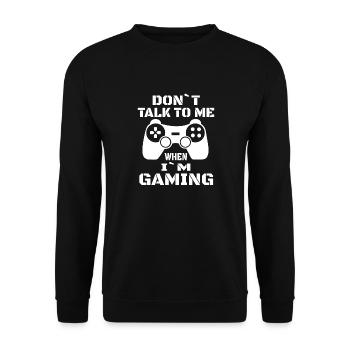 Gamer Gamer Jeu vidéo Gaming Controller - Sweat-shirt Unisexe - noir - Devant - Alina (178cm) & Michal (187cm)