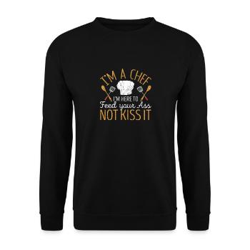 I'm a cook, I'm here to make your - Unisex Sweatshirt - black - Front - Alina (178cm) & Michal (187cm)