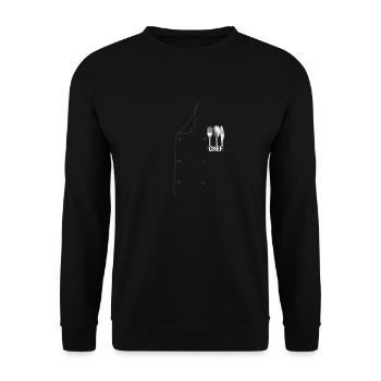 Chefkoch Uniform Jacke Faux Funny Koch Chefkoch - Unisex Pullover - Schwarz - Vorne - Alina (178cm) & Michal (187cm)
