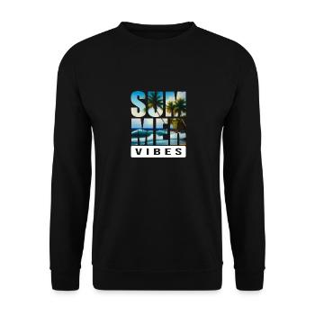 Surfing Surfboard Surfer Wassersport - Unisex Pullover - Schwarz - Vorne - Alina (178cm) & Michal (187cm)
