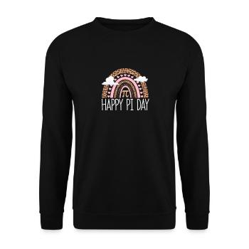 Happy Pi Day Math Math Teacher Funny - Unisex Sweatshirt - black - Front - Alina (178cm) & Michal (187cm)