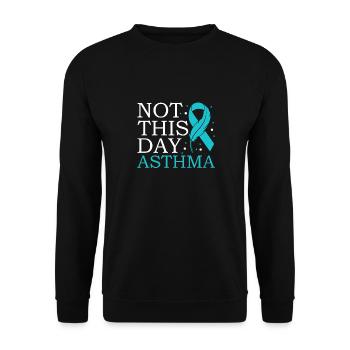 Nicht An Diesem Tag Asthma-bewusstseinsmonat - Unisex Pullover - Schwarz - Vorne - Alina (178cm) & Michal (187cm)