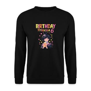Anime Mandga Boba Bubble Tea 6ème anniversaire - Sweat-shirt Unisexe - noir - Devant - Alina (178cm) & Michal (187cm)