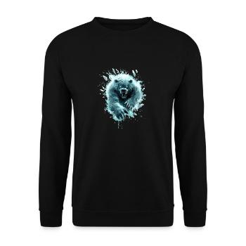 Aisubea - Unisex Pullover - Schwarz - Vorne - Alina (178cm) & Michal (187cm)