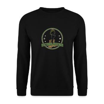 American vietnam veteran military father's day - Unisex Pullover - Schwarz - Vorne - Alina (178cm) & Michal (187cm)