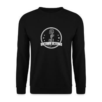 American vietnam veteran military father's day - Unisex Pullover - Schwarz - Vorne - Alina (178cm) & Michal (187cm)