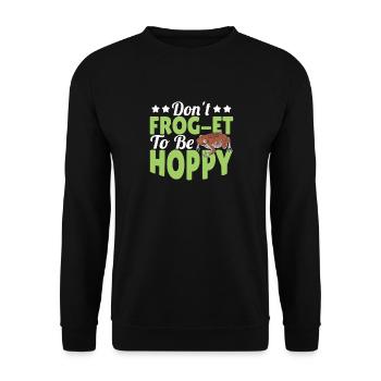 Herpétologiste Amphibien Crapaud mignon Dont Frog Et To - Sweat-shirt Unisexe - noir - Devant - Alina (178cm) & Michal (187cm)