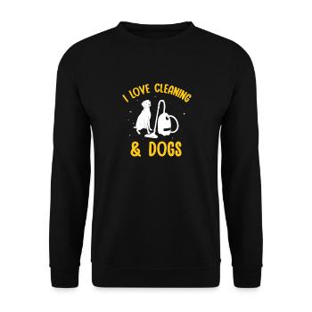 Aide domestique, femme de ménage, femme de ménage - Sweat-shirt Unisexe - noir - Devant - Alina (178cm) & Michal (187cm)